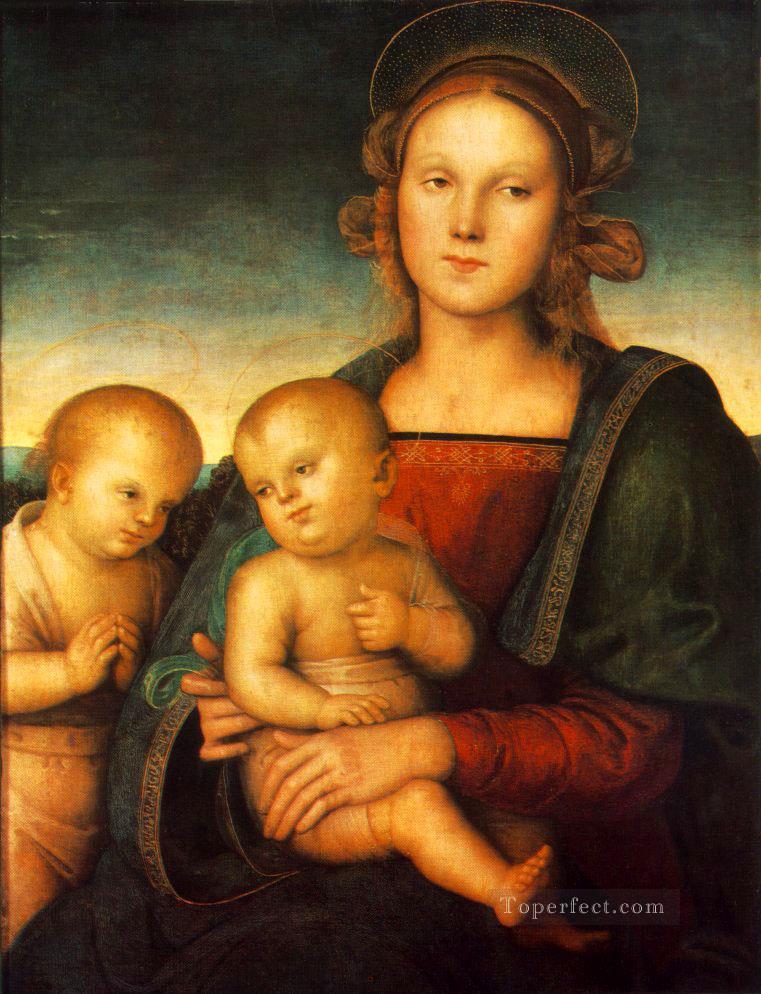 Madonna with Child and Little St John 1497 Renaissance Pietro Perugino Oil Paintings